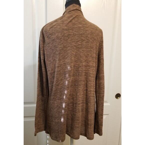 JONES NEW YORK SPORT~ Brown Long Sleeves Cardigan Sweater Wrap Size L ~ EUC - Picture 3 of 5